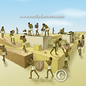 Construction of Pyramid base