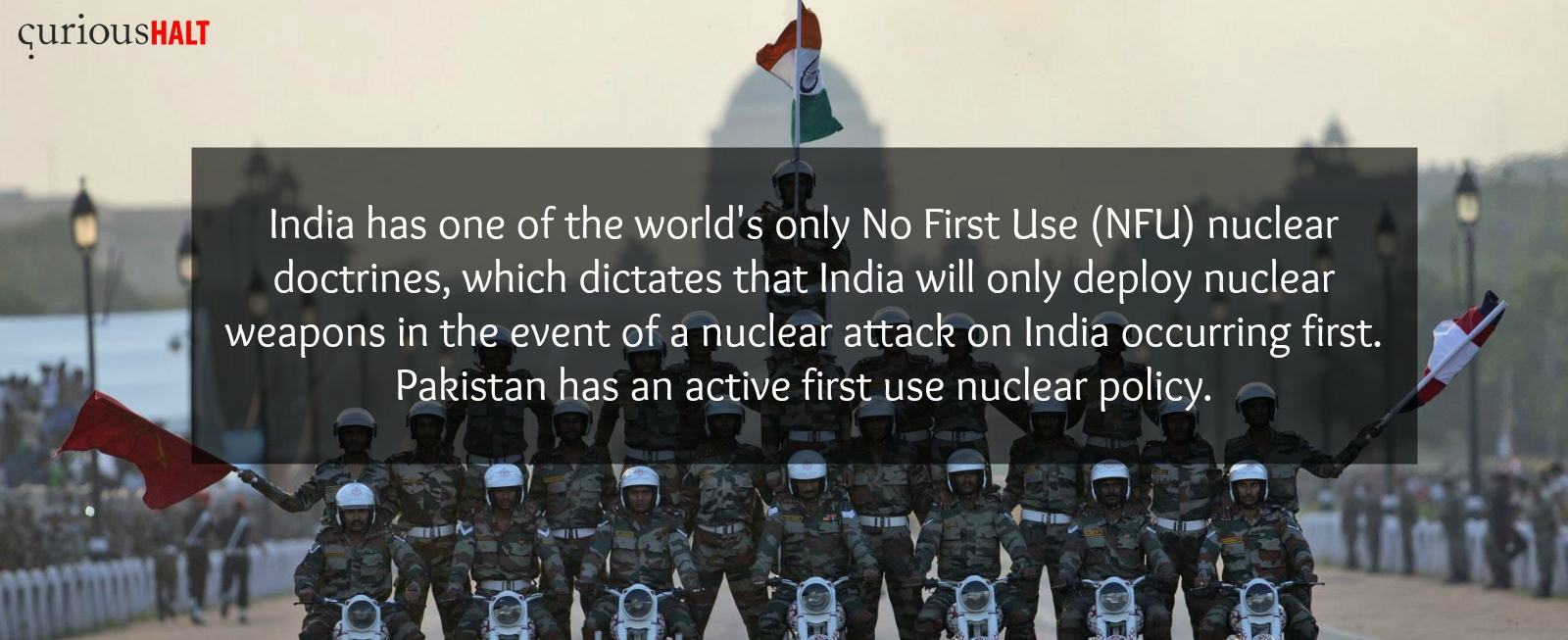 No First Use of Nuclear Weapons Declares India