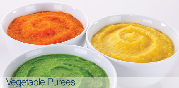 Pureed Vegetables Baby Foods