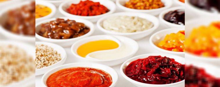 Different type of food sauces